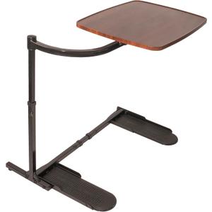 Stander Wonder Tray, Adjustable Swivel Table, Large Laptop Stand, Couch Desk, Side Tables & Gaming Bench, TV-Trays for Eating on Couches, Chairs, Recliners, Walnut
