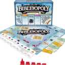 Late for The Sky Bibleopoly Family Board Game Faith-Based Cooperative Christian Play for 26 Players, Ages 8+, Bible History, Build a Church for Sunday School
