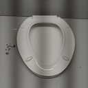 KOHLER 4636-RL-0 Cachet ReadyLatch Elongated Slow Close Toilet Seat, Soft Close Toilet Seat Quiet Lid, Contoured Grip-Tight Bumpers Installation Hardware, Apartment Essentials, White