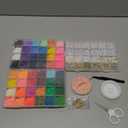 Friendship Bracelet Kit, 14,000pcs 48 Colors Bracelet Making Kit Clay Beads with Number Letter Bead Set Concert Merch Arts and Crafts Gifts for Kids Teen Girls Jewelry Making Supplies Bracelet Maker1