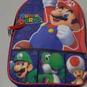 Super Mario Mini Backpack Set - Bundle with 11" Mini Backpack Plus Water Bottle, Stickers, and More | Super Mario Bros School Bag for Kids