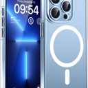 TOCOL Magnetic for iPhone 13 Pro Case Clear, Upgraded Full Camera Protection, Compatible with Magsafe, Drop Protection, Phone Cover for iPhone 13 Pro 6.1 inch (Clear)