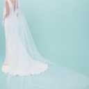 AierHuiOi Bridal Veil 1 Tier Pearl Ivory Wedding Veil With Metal Comb veils for women wedding 39 Inch (White)