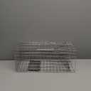 Heavy Duty Squirrel Trap Humane Live Animal Cage Trap for Squirrels, Small Rabbits, Weasels and Similar-Size Rodents (Silver)