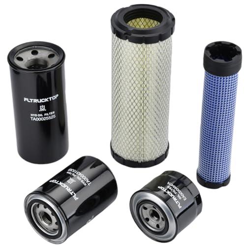 FLTRUCKTOP Maintenance Filter Kit Compatible With Branson Tractor 2515H Replace HRA0500702A9 TA00043153B TA00025525 EA00004647A