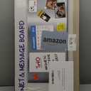 Essentially Yours Magnet and Message Board | Large Mountable 30 x 14 x 0.7 Inch Steel Bulletin Board (Silver)