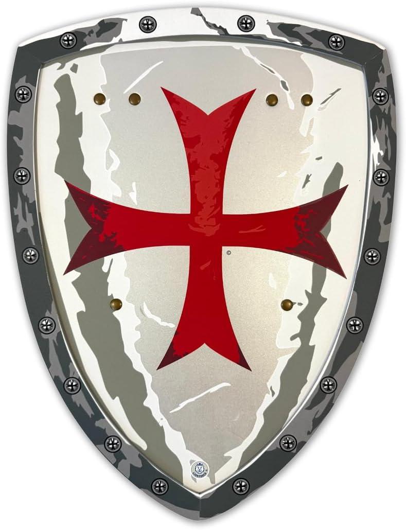 Liontouch - Maltese Knight Shield - Age 3-8 Years | Medieval Pretend Play Foam Toy for Children with Classic Red Cross Theme | Safe Weapons & Battle Accessory for Kids Dress Up & Costumes
