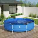 Avenlur Stainless Steel Above Ground Swimming Pool with Easy Set-Up (Pool Only) (10ft x 30in deep)