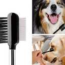 Tear Stain Remover Combs,4 pcs 2 In 1 Double-Side Pet Grooming Comb for Removing Tear Marks,Crust and Mucus from your Small Pet Dogs and Cats