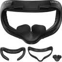 SUPERUS Facial Interface & Face Cover Pad & Removable Nose Guard for Oculus Quest 2, Sweat-Proof PU Foam Cushion - VR Accessories for Meta Quest 2, Compatible with Oculus Quest 2 Original Spacer