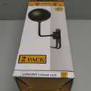 SANGMO 180° Motorcycle Helmet Rack, Rotation Metal Helmet Holder Wall Mounted Helmet Rack Motorcycle with 2 Hooks Helmet Hanger for Motorcycle Bike Coats, Caps, Baseballs and Rugby Helmet (1 Pack)