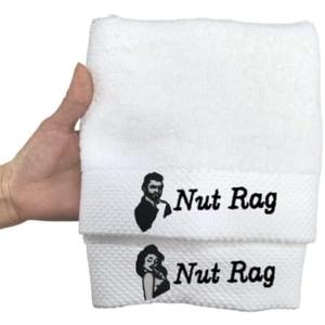 Funny Towels are the for Couples, Friends, or Special Occasions. They Make Unique Gifts for Anniversaries and Valentine's Day. Durable Everyday Bathroom Essentials, 2-Pack