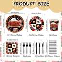 Casino Party Supplies for Girls Boys Kids Las Vegas Themed Happy Birthday Party Decorations Poker Paper Plates Napkin Cups Forks Knives Straw Tableware for 24 Guests