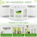 Window Bird Feeder with Secure Locker & Rail Sliding 180 Clear Design Squirrel Proof Bird Feeder for Indoor Window Viewing