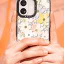 Bouvardia for iPhone 17 Case, Cute Girly Design for Women, Protective & Aesthetic, Floral Theme - Flowers Blossoming (Gray Bumper)