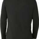 Eddie Bauer Men's Active Tee Crewneck Moisture Wicking Long Sleeve T-Shirt - Black Large (Black)