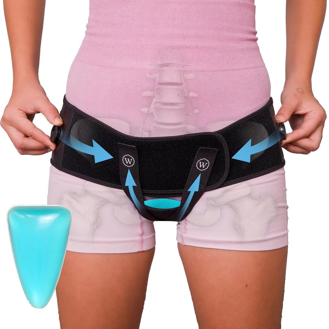 Pelvic Support Belt for Pregnancy & Postpartum - Prolapse Support for Women - Vulvar Varicosities Support (S)