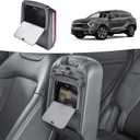 HGWEI Hidden Center Console Organizer Compatible with 2023-2026 Kia Sportage Interior Accessories - Lid of Armrest Storage Box NQ5 Secret Compartment Insert Tray, Black