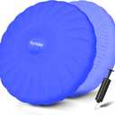 Wobble Cushion, Extra Thick Wiggle Seat for Sensory Kids, Non-slip Balance Disc with Inflation Pump for Adults Core Strength, Posture Improvement & Physical Therapy (13.5in/34cm) (1Blue)