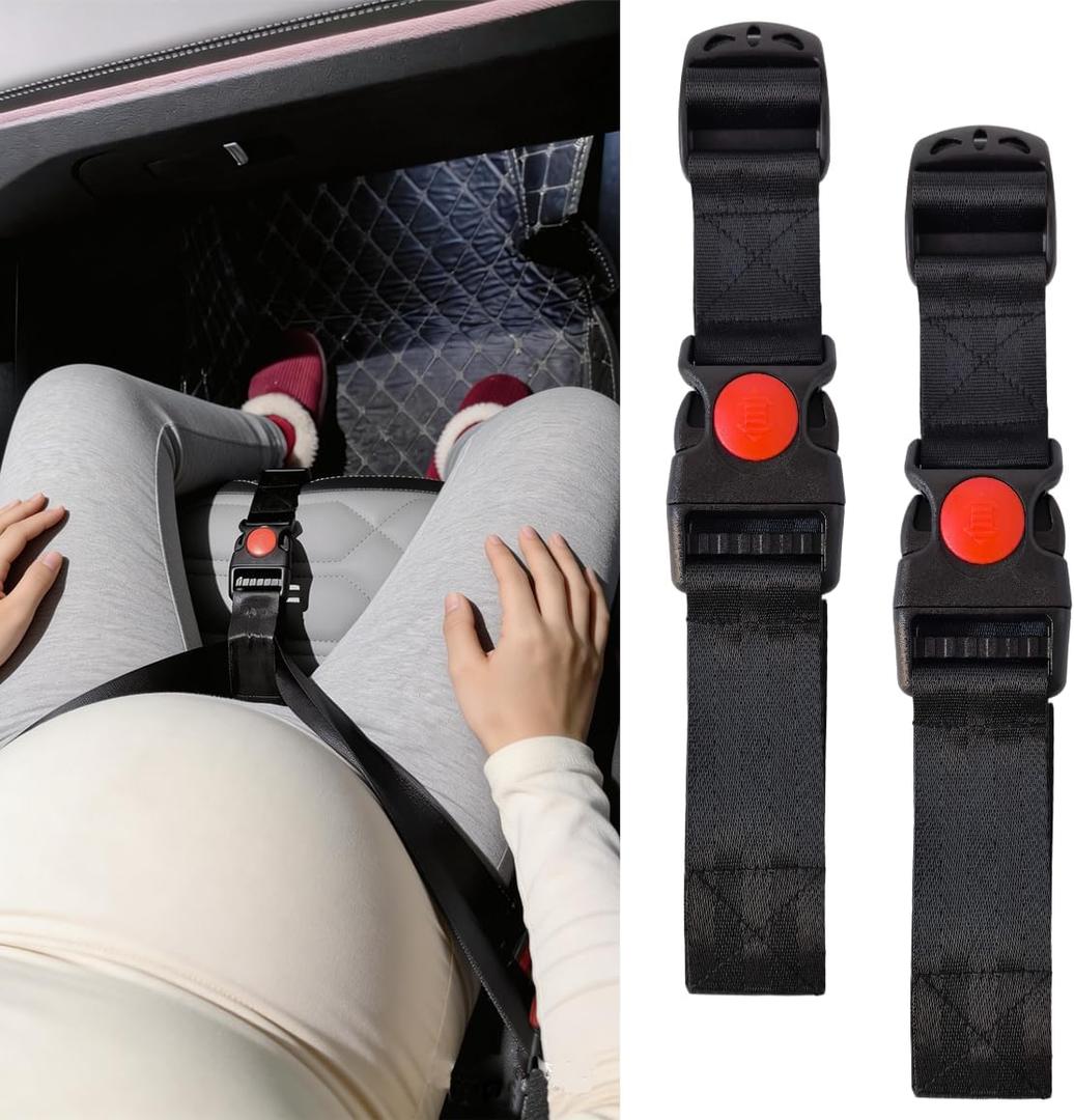 Soft Bump Cushion for Seat, Belly Comfort Support Adjuster, Adjustable Seat Belt Cover, Car Seat Gap Filler for Enhanced Comfort, Universal Fit for Pregnancy, Travel, and Daily Commute