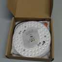 2 Pack Ceiling Fan LED Light Replacement Dimmable 5.1 inch 24W 2100LM, AC120V 3CCT 3000K/4000K/5000K Adjustable LED Retrofit Light Kit for Ceiling Fan