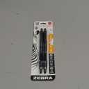 Zebra Pen G-750 Retractable Gel Pen 2-Pack, Blue Ink, 0.7mm Medium Point, Black Brass Barrel, Textured Grip, Secure Metal Clip, Ideal for Office Supplies and Teacher Gifts, Refillable (49822)