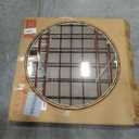 ANDY STAR 30 Inch Hand-Forged Round Gold Mirrors, Hammered Round Bathroom Mirror for Over Sink, Brass Vanity Circle Mirror for Antique, Vintage, Farmhouse, Rustic, Solid Steel Metal Frame