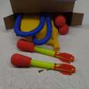 Stomp Rocket Ultra Rocket Launcher for Kids, 6 Rockets - Fun Backyard & Outdoor Kids Toys Gifts for Boys & Girls - High Flying Toy Foam Blaster Set - Multi-Player Adjustable Launch Stand