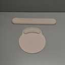 MOSISO Wrist Rest Support for Mouse Pad&Keyboard Set, Circle Curved Ergonomic Mousepad&Coaster Non-Slip Base Home/ Office Pain Relief&Easy Typing Pad with Soft Cloth&Raised Memory Foam, Stone Gray