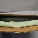 OWENIE Sheer Curtains 84 inches Long 2 Panels Set for Bedroom Living Room, Soft Solid Living Room Rod Pocket Light Filtering Curtains, 2 Pcs Each 42 W x 84" L, Light Green