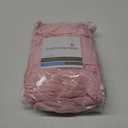 Curtainworks Flounced Ruffle Rod Pocket 100% Polyester, 42 x 63 Inch, 1 Curtain Panel, Pink