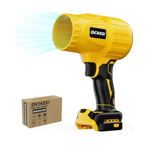 Electric Cordless Leaf Blower Dust Blower for Dewalt 20V Max Battery, High-Speed Brushless Motor Handheld Jet Fan Air Blower for Patio Cleaning, Lawn Care, Blowing Leaves and Dust (No Battery/Charger