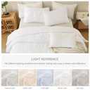 Lady Ann Oversized King Size Comforter Sets 128x120- White Ruched Bedroom Sets, Fluffy Bedding Comforter Sets, Soft & Luxurious All Season Bed Sets for Women Men, 3pcs