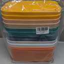 OWill 7-Pack 7.2 L Plastic Storage B-ins and Baskets for Efficient Home Classroom Organization - Small Containers in Multiple Colors for Kitchen, Cupboard Box, Bathroom Organizer on Shelves and Tubs