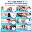 Shockwave Therapy Machine for Pain Relief, ESWT Shock Wave Therapy Device with 7 Massage Heads for Deep Tissue, Non-Invasive Pain-Free Muscle Relief for Back, Waist, Leg, Elbow, Neck, Shoulder and ED