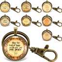 16pcs Bible Verse Keychain Bulk - Religious Christian Keychains with Inspirational Scripture Quotes, Spiritual Gifts for Men Women