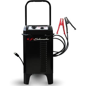 Schumacher Electric Manual Battery Charger & Engine Starter  6V/12V 250A Heavy-Duty Battery Charger with 50A Boost Mode, Color-Coded Clamps, 6-Foot Output Cables & Rugged Design SC1445