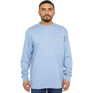 Carhartt L76134 Men Blue Force Flame-resistant Long-sleeve Cotton T-Shirt Size XL