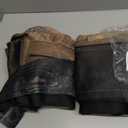 Renaiss Wooden Door Curtains, Rustic Vintage Wooden Barn Door Print Farmhouse Style Window Treatment 63" H x 53" W Set of 2 Panels Grommet Bedroom Living Room Blackout Window Drapes