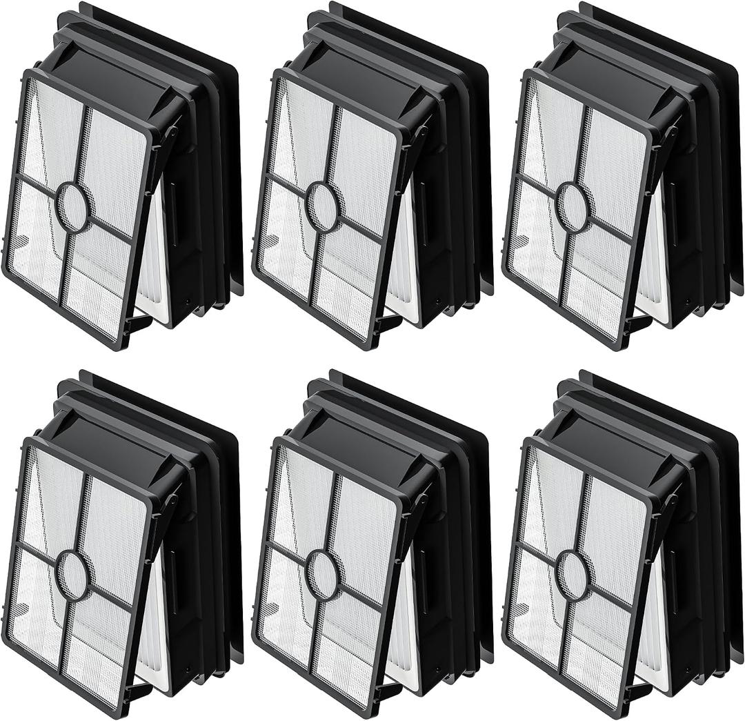 6 Pack 1866 Filters Compatible with Bissell Crosswave 3888A 1785 2210 2211 2304 2306 2551 2554 2590 2593 2596 CrossWave Cordless Max All in One Wet-Dry Vacuum Cleaner, Compare to Part # 1608684