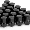 14x1.5 OEM Factory Style Large Acorn Seat Black Wheel Lug Nuts
