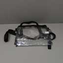 Clear Purse Stadium Approved Clear Bag with Removable Straps for Work Sporting Events and Concert 10 x 7.5 x 1.5 In