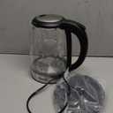 Cosori Electric Kettle, No Plastic Contact With Water, Wide Mouth For Easy Cleaning, Auto Shut Off, 1.7L Tea Kettle & Hot Water Boiler, Water Heater & Teapot, Borosilicate Glass, Black, 1500W (1.8 Quarts)