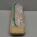 Dwellington Oval Wooden Decorative Tray, Farmhouse Style, Beaded Serving Tray for Living Room, Coffee Table (White Wash)