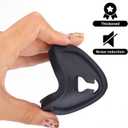 BOXOB 4pcs Car Door Lock Protectors, Universal Silicone Latches Guard Covers with Silent Shock Absorption for Noise Reduction & Protection (Black)