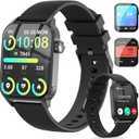 Smart Watch for Men, 120 Sports Modes Smartwatch with 1.83" HD, Alexa Built-in, Heart Rate/Sleep Monitor, IP67 Waterproof, Bluetooth Call & Music Control Fitness Watch for iPhone/Android (Black)
