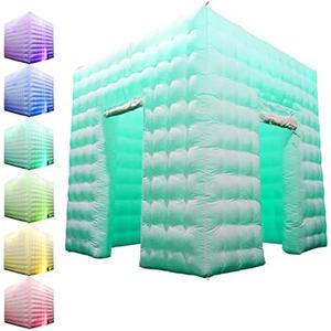 Amazon.com : 1 Door Inflatable Photo Booth, 8.2ftx8.2ft Portable 16 Colors Dimmable Shooting Inflatable Photo Booth Enclosure with Blower, for Wedding Party Events Birthday Bars (White) : Electronics