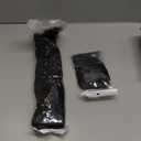 G&T Wig Yaki Drawstring Ponytail Extension with Bangs - Long Yaki Straight Clip in Ponytails Extension for Black Women Synthetic Hairpiece for Daily Party Use (1B, 24 inch)