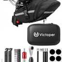 Victoper Bike Tool Kit, Bike Repair Kit with Mini Pump & 10 Magnetic Bits, 18 in 1 Alloy Multitool Biking Gear with Patch & Inflator, Bicycle Tools for MTB, Road Cycling, Riding, Rider, Camping