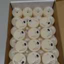 36 Pack Flameless LED Tea Lights, Flickering Realistic Electric Fake Tealights Candles, 3D Wick Battery Operated Tea Lights Candles for Wedding, Festival, Party, Home Decor (White)